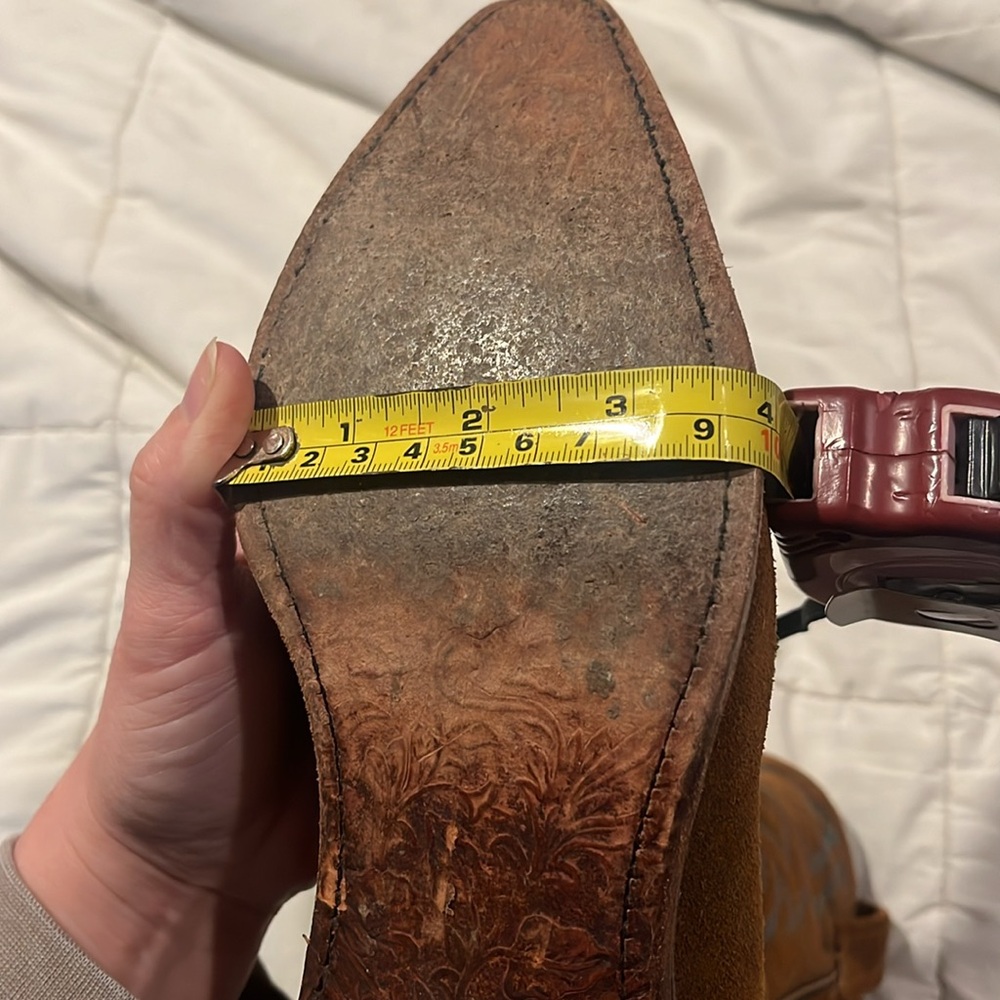 Tony Lama Suede Cowgirl Boots - Picture 11 of 11